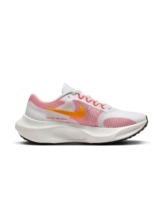 Nike White Zoom Fly 5 Running Shoe for men