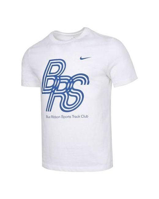Nike Blue Mnkdrytee Brs Training Soccer/Football Sports Short Sleeve for men