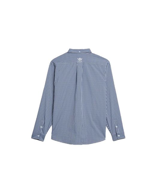Adidas Blue Originals X Human Made Crossover Embroidered Long Sleeves Shirt for men