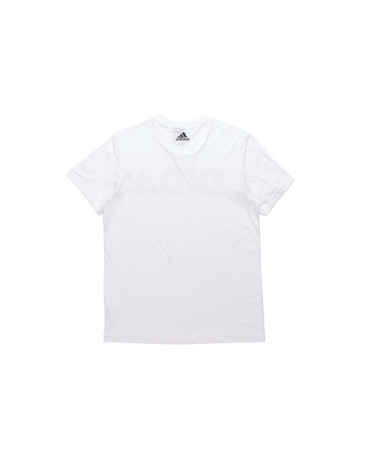 Adidas White Logo Large Alphabet Printing Short Sleeve for men