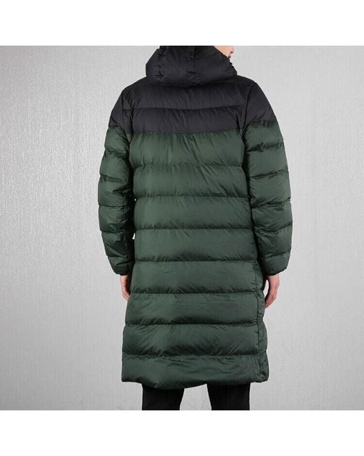 Nike Green Sportswear Windrunner Down Fill Long Hooded Down Jacket for men
