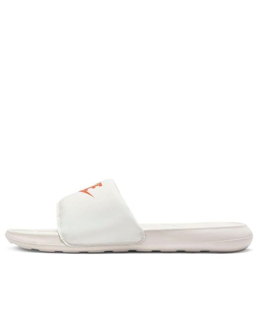 Nike White Victori One Slide 'Sail Safety' for men