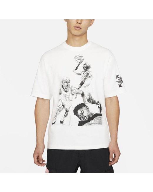 Nike White X Off- Mj T-Shirt Asia Sizing for men