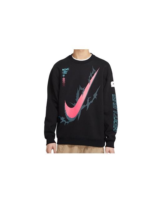 Nike Blue X Lpl Crossover Casual Sports Round Neck Pullover Knit for men