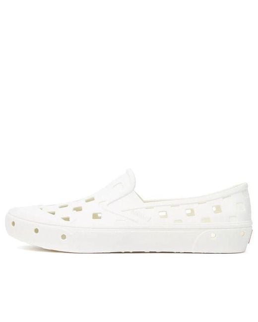 Vans White Slip-On Trk for men