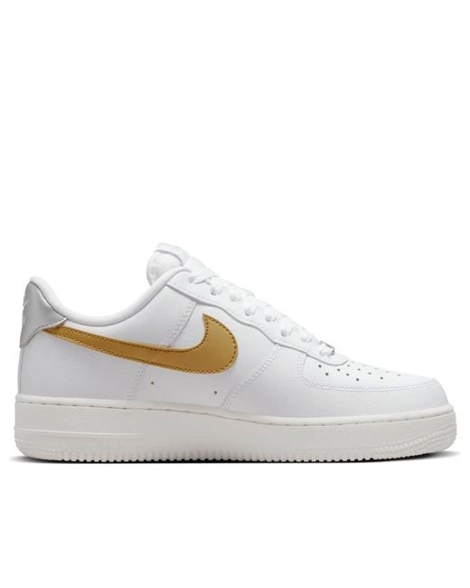 Nike White (Wmns) Air Force 1 '07 Metallic'