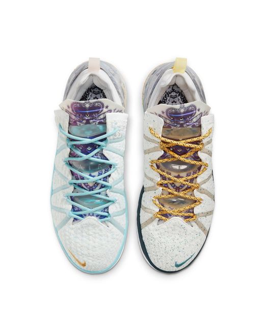 Nike Blue Lebron 18 'Reflections Flip' for men
