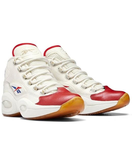 Reebok Question Mid Draft Night Red/white for men