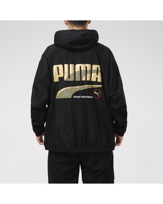 PUMA Black Decor 8 Lightweight Woven Jacket for men