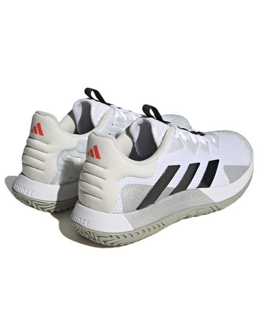 Adidas White Solematch Control Tennis Shoes Lucid' for men