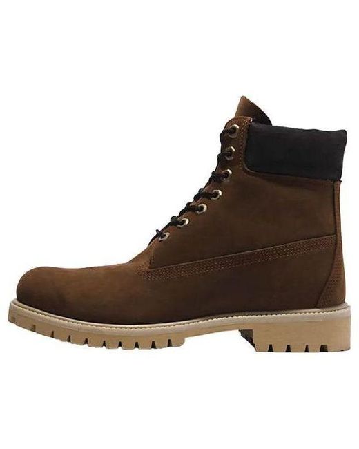 Timberland Brown 6-Inch Premium Waterproof Boot 'Dark Nubuck' for men