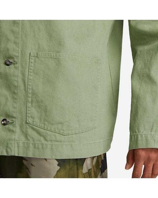 Nike Green Life Unlined Chore Coat Heavyweight Cotton Jacket for men