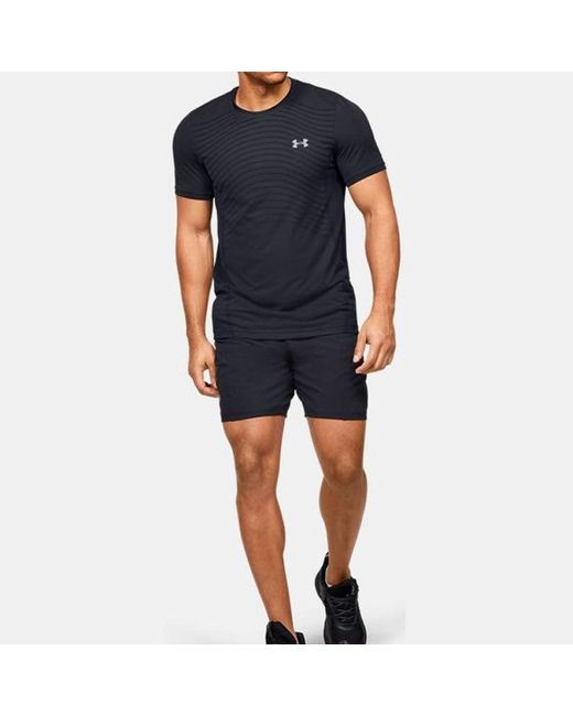 Under Armour Blue Seamless Wave Short Sleeve for men