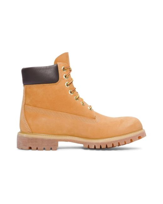 Timberland Brown Premium 6 Inch Waterproof Boots 'Wheat Nubuck' for men