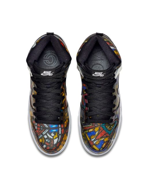 Nike Blue X Concepts Sb Dunk High 'Stained Glass' for men