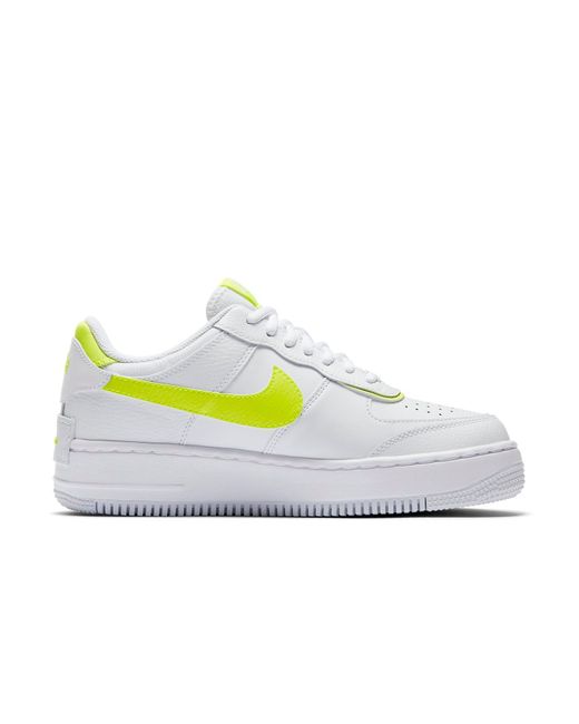 Nike White (Wmns) Air Force 1 Shadow 'Volt'
