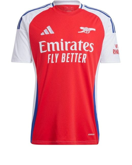 Adidas Red Arsenal 24/25 Home Jersey Asia Sizing for men