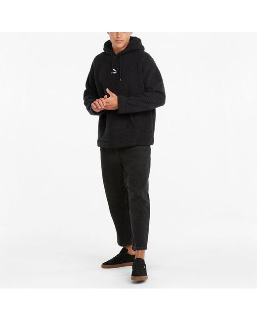 PUMA Black Classics Sherpa Hoodie for men