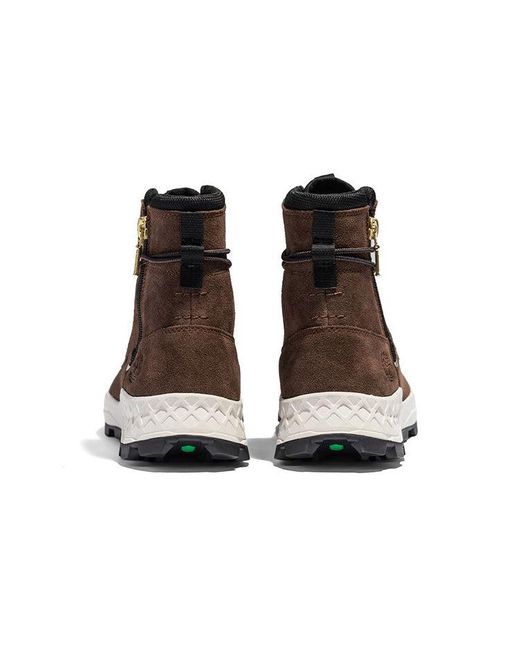 Timberland Brown Brooklyn Side Zip Boot Nubuck' for men