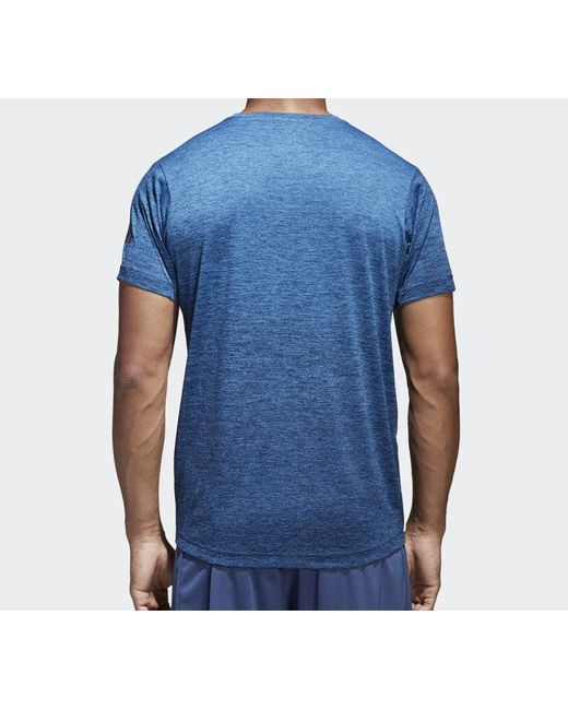 Adidas Blue Freelift Gradi Training Sports Short Sleeve for men