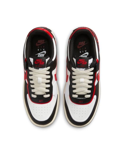 Nike Red (Wmns) Air Force 1 Shadow University'
