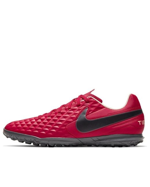 Nike Red Tiempo Legend 8 Club Tf Turf Dark for men