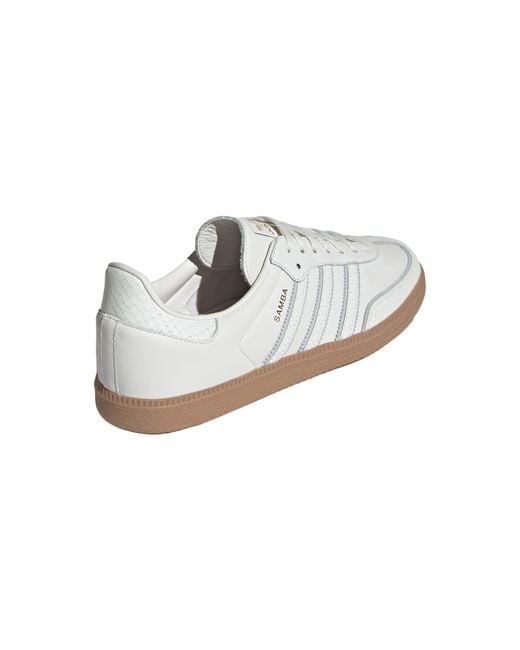 Adidas White Samba 'Core Snakeskin' for men