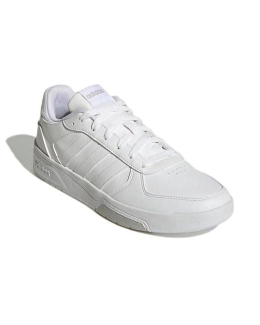 Adidas White Courtbeat Court Lifestyle Shoes for men