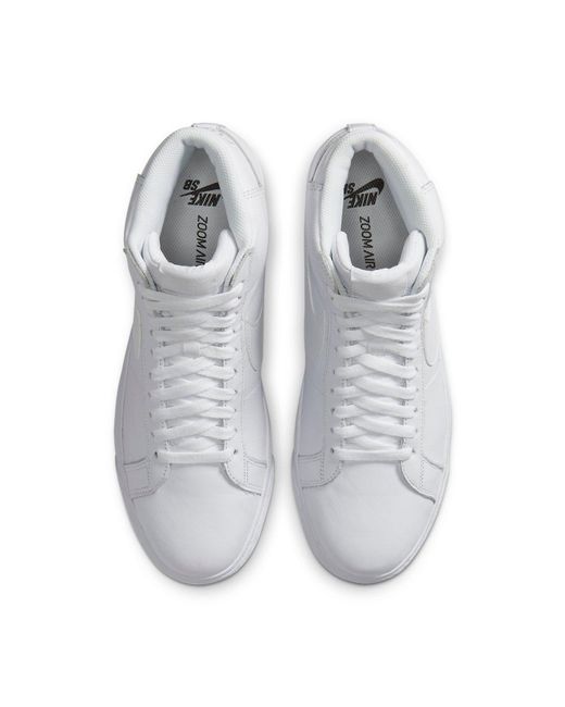 Nike White Zoom Blazer Mid Sb 'Triple' for men