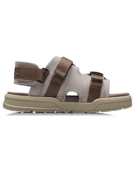 Li-ning Brown Coca Sandals 'Khaki' for men