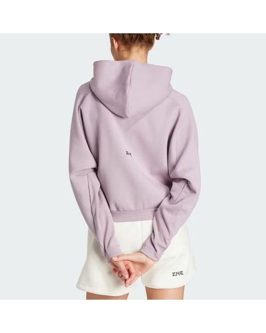 Adidas Purple (Wmns) Z.N.E. Full-Zip Hoodie Asia Sizing