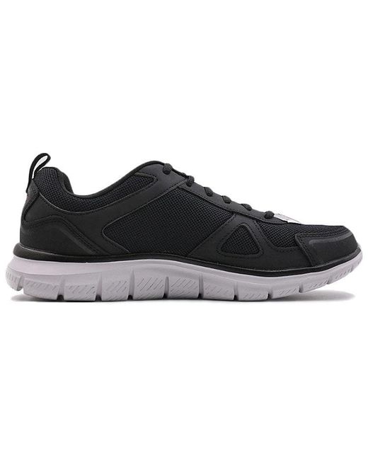 Skechers Black Track Low-Top Running Shoes for men