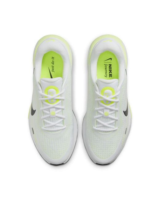 Nike White Journey Run Barely Volt' for men