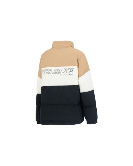 New Balance Blue Warm Down Jacket Tan' for men