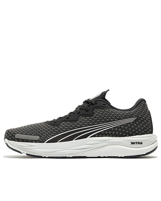 PUMA Black Velocity Nitro 2 Wtr Running Shoes for men