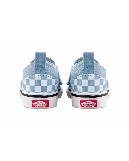 Vans Blue Slip-On Low Tops Casual Skateboarding Shoes for men