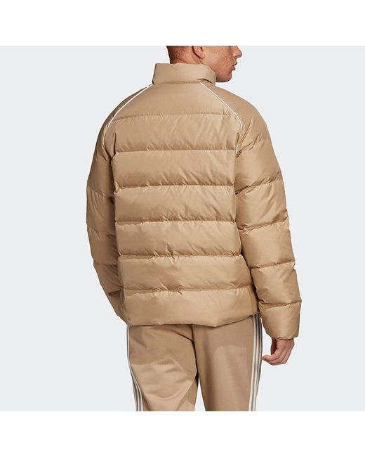Adidas Natural Originals Adicol Jacket 1 Stay Warm Solid Color Raglan Sleeve Stand Collar Down Jacket for men