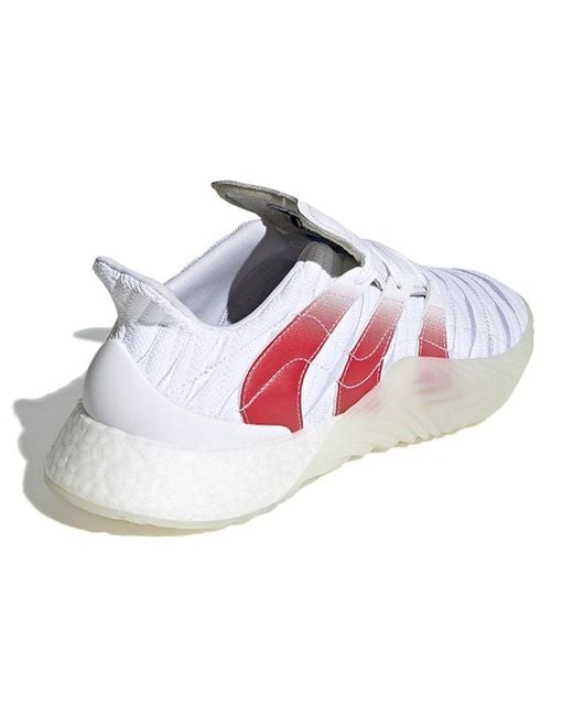 Adidas White Sobakov 2.0 Scarlet' for men