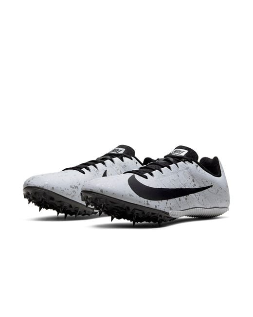 Nike White Air Zoom Rival S 9 Spikes 'Pure Platinum Speckled' for men