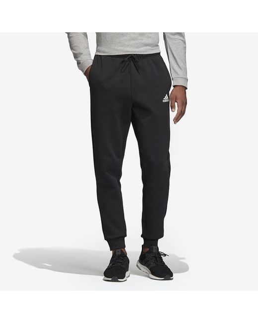 Adidas Black Mh Plain Pnt Sports Knit Long Pants for men