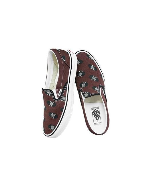 Vans Brown Wacko Maria X Og Classic Slip-On Records' for men