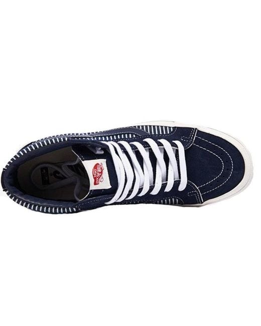Vans Blue Mt. Vernon Mills X Sk8-Hi Reissue Vlt Lx 'Parisian Night' for men