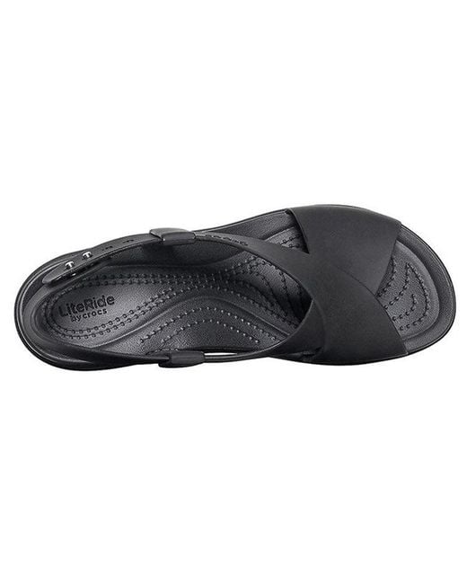 CROCSTM Blue (Wmns) Brooklyn Cozy Non-Slip Sports Sandals