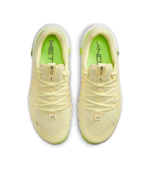 Nike White (Wmns) Free Metcon 5 'Citron Tint Volt'