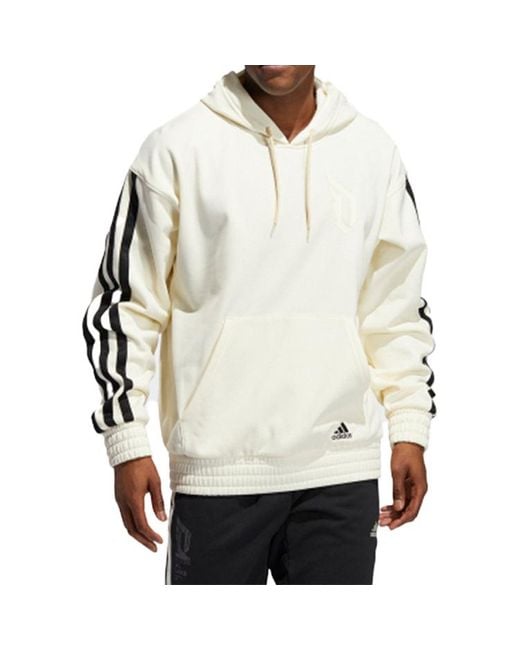 Adidas Natural Basketball Sports Pullover Creamy for men