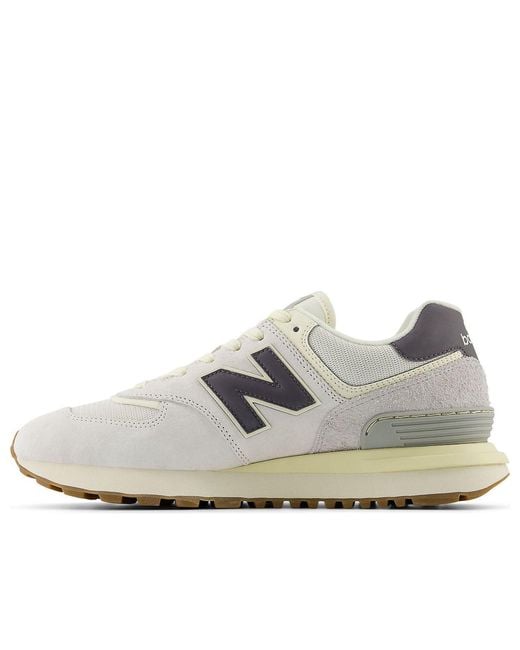 New Balance White 574 for men