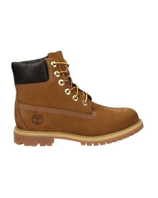 Timberland Brown (Wmns) Icon 6' Premium Boots Nubuck'