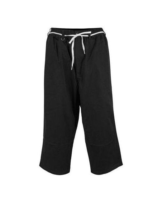 Adidas Black Y-3 Canvas Workwear Cropped Pants