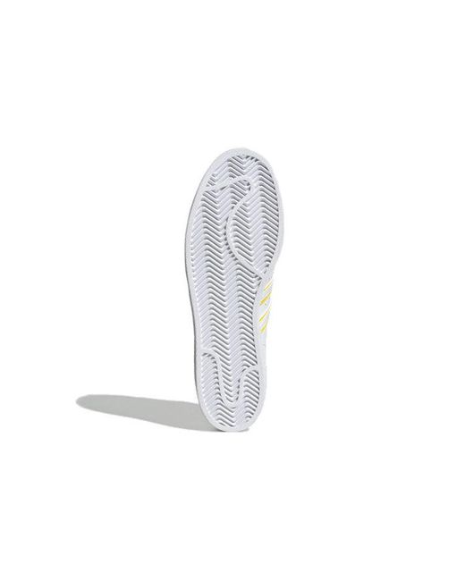 Adidas White Originals Superstar Beijing Retro Casual Skate Shoes for men