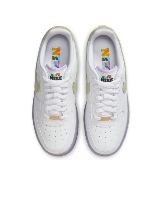 Nike White (Wmns) Air Force 1 '07 Lx Grape'